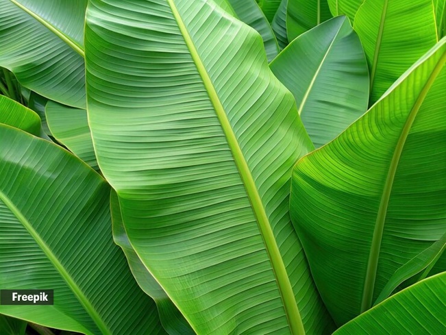 Banana leaf texture