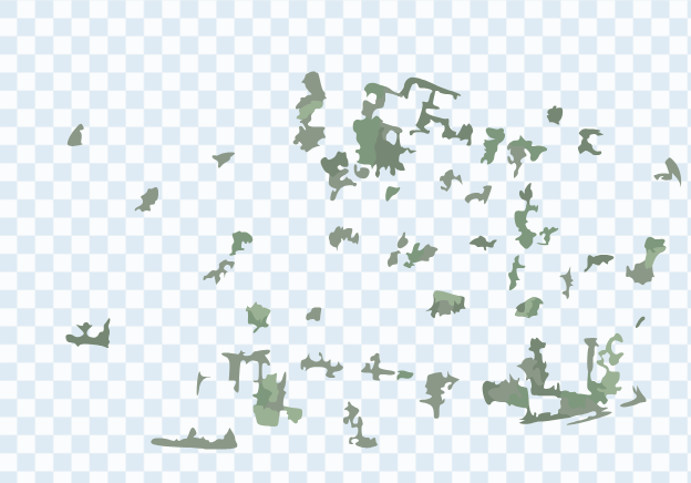 Green pixel extraction for Malé showing very sparse vegetation coverage